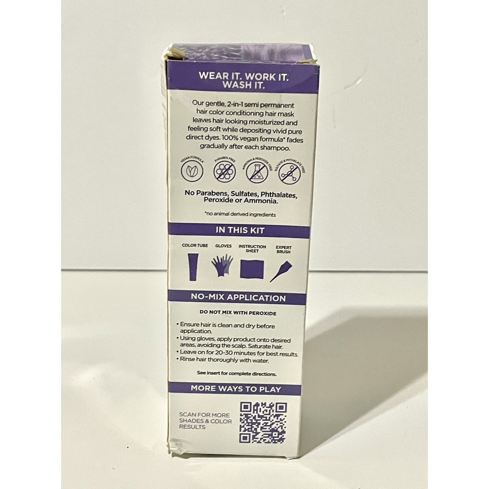 L'oreal Paris Colorista Semi-permanent Hair Color Dye Purple - Picture 3 of 5